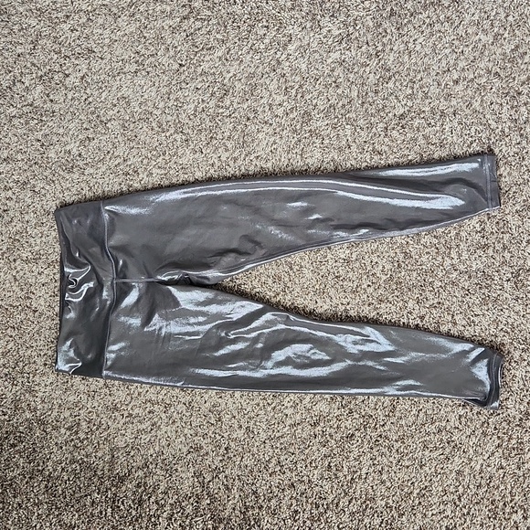 Athleta elation shine tight legging medium silver - Picture 1 of 2